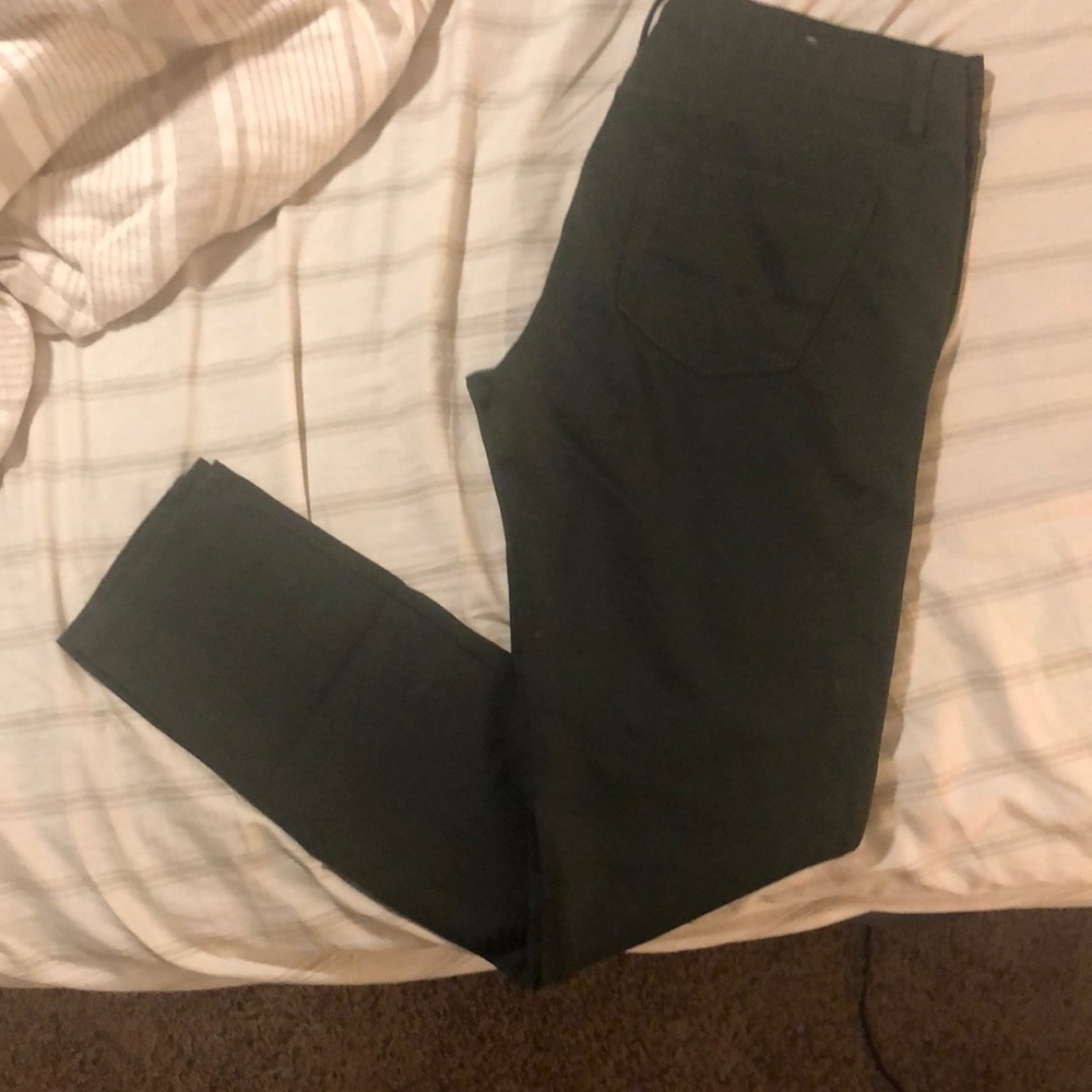 Green jean legging
